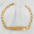 Pulso Placa Cubana 7.3gr / 7 3/4 in / 7mm Oro Amarillo +1 18K $