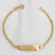 Pulso Placa Cubana 2.1gr / 6 in / 1mm Oro Amarillo +1 18K $