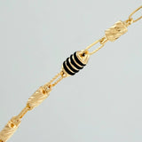 Cadena Rustica Barril 12.9gr / 24 1/2 in / 3.5mm Oro Amarillo 18K &