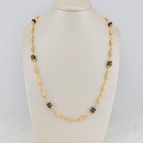 Cadena Rustica Barril 12.9gr / 24 1/2 in / 3.5mm Oro Amarillo 18K &