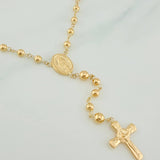 Rosario Virgen Milagrosa 8.4gr / 21 3/4 in / 5mm-4mm Oro Amarillo 18K &