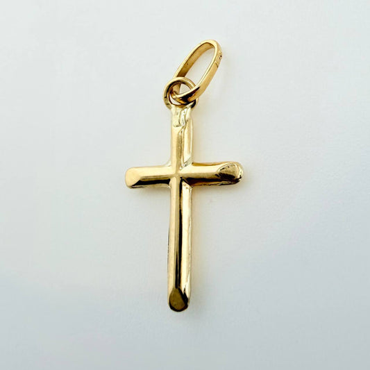 Dije Cruz 0.3gr / 3/4 in / Oro Amarillo 18K *