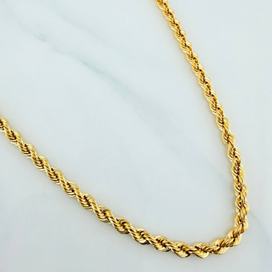 Rope Chain 10.6 g / 23 3/4 in / 3.92 mm Yellow Gold 18K