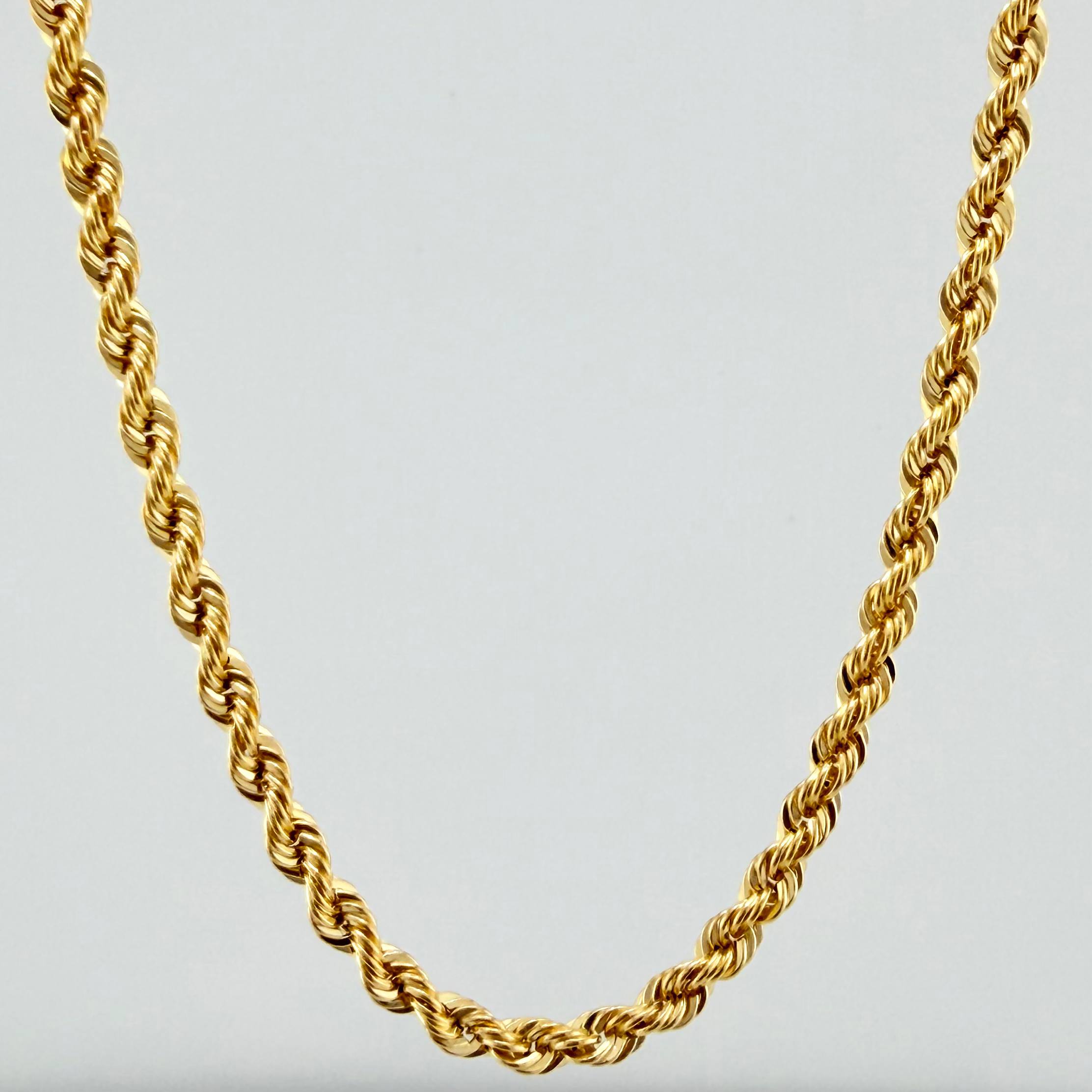 Rope Chain 10.45 g / 24 in / 3.6 mm Yellow Gold 18K