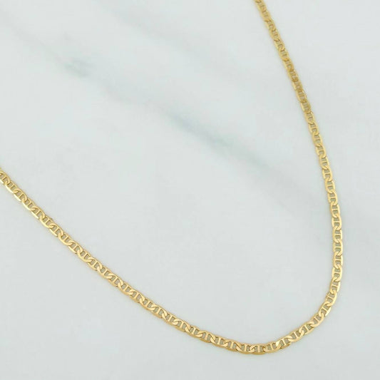 Flat Mariner Chain 1.75 g / 17 1/2 in / 1.39 mm Yellow Gold 18K
