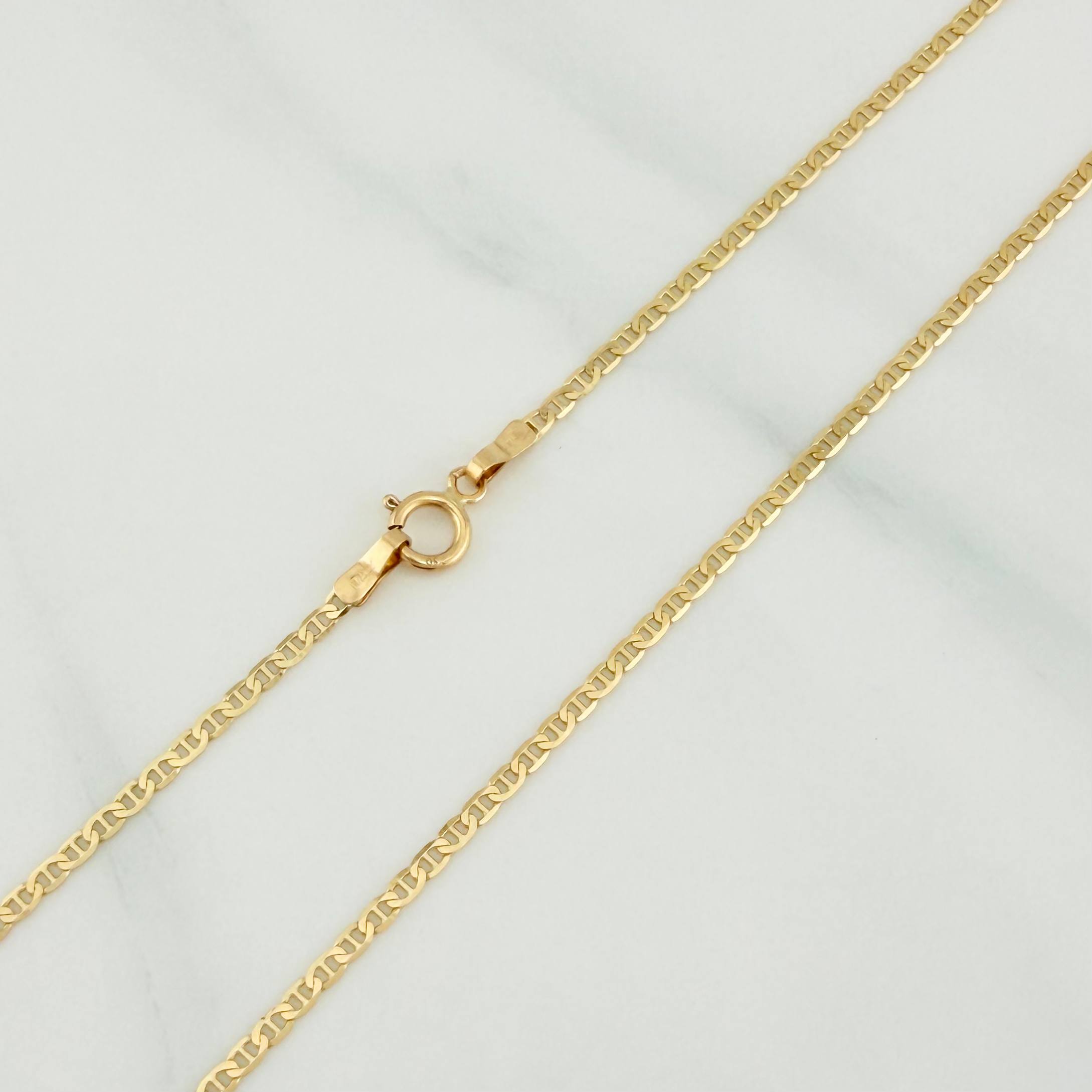 Cadena Escalera 1.65 g / 17 3/4 in / 1.43 mm Oro Amarillo 18K