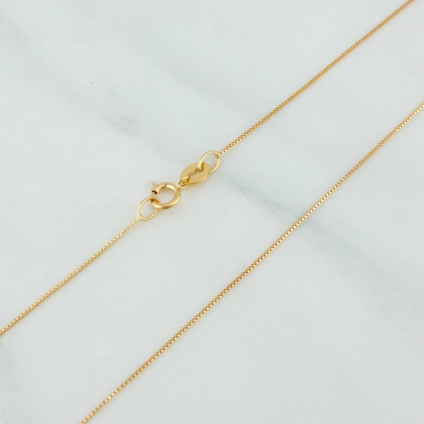 Cadena Veneciana 0.95 g / 15 3/4 in / 0.5 mm Oro Amarillo 18K
