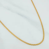Cadena China 2.9 g / 15 3/4 in / 1.6 mm Oro Amarillo 18K