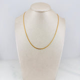 Cadena China 2.85 g / 40 cm / 1.6 mm Oro Amarillo 18K