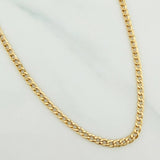 Cadena Cubana 2.4 g / 51 cm / 2.4 mm Oro Amarillo 18K