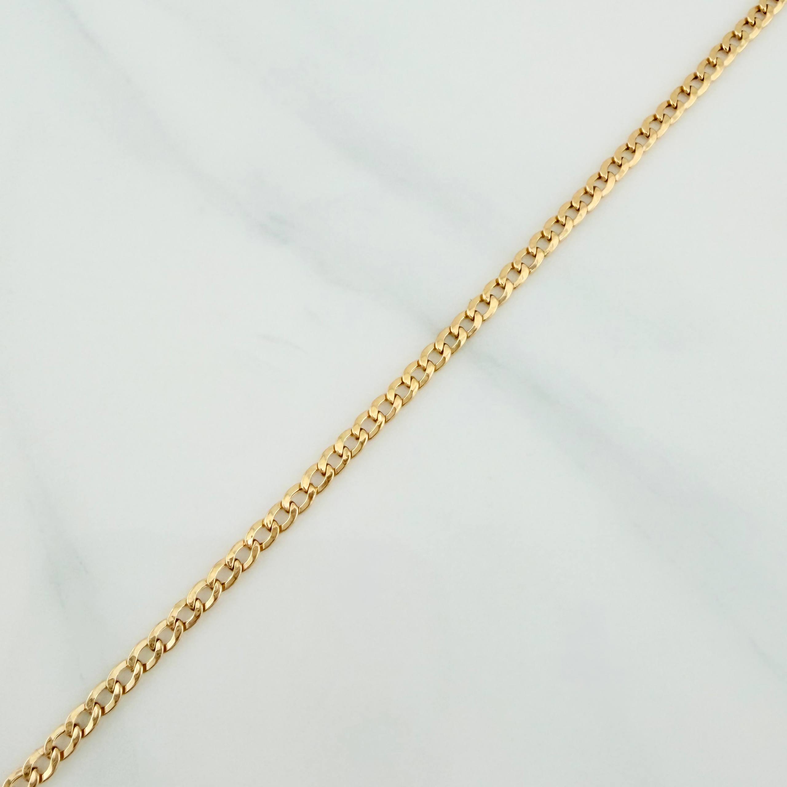 Cadena Cubana 2.4 g / 51 cm / 2.4 mm Oro Amarillo 18K
