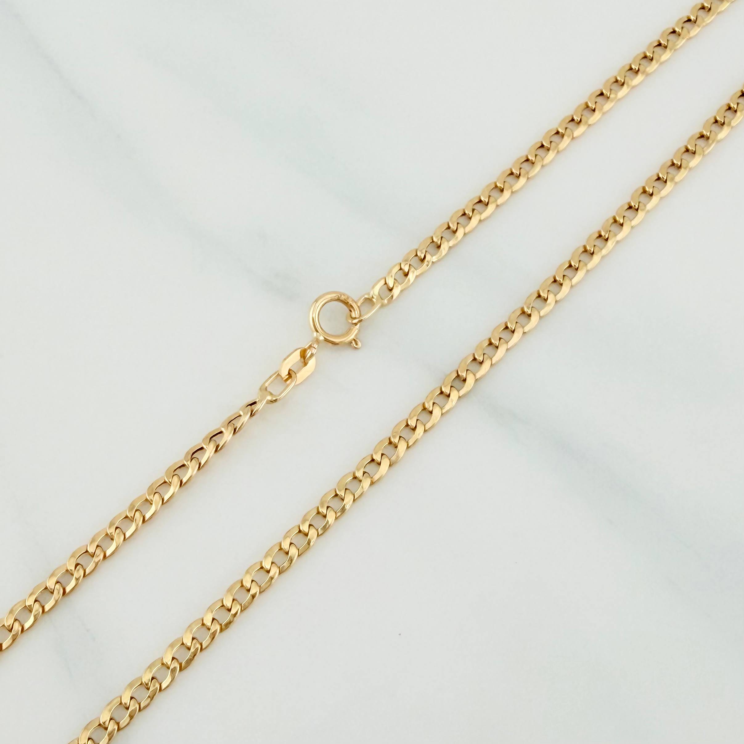 Cadena Cubana 2.4 g / 51 cm / 2.4 mm Oro Amarillo 18K