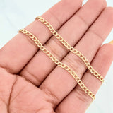 Cadena Cubana 2.4 g / 51 cm / 2.4 mm Oro Amarillo 18K