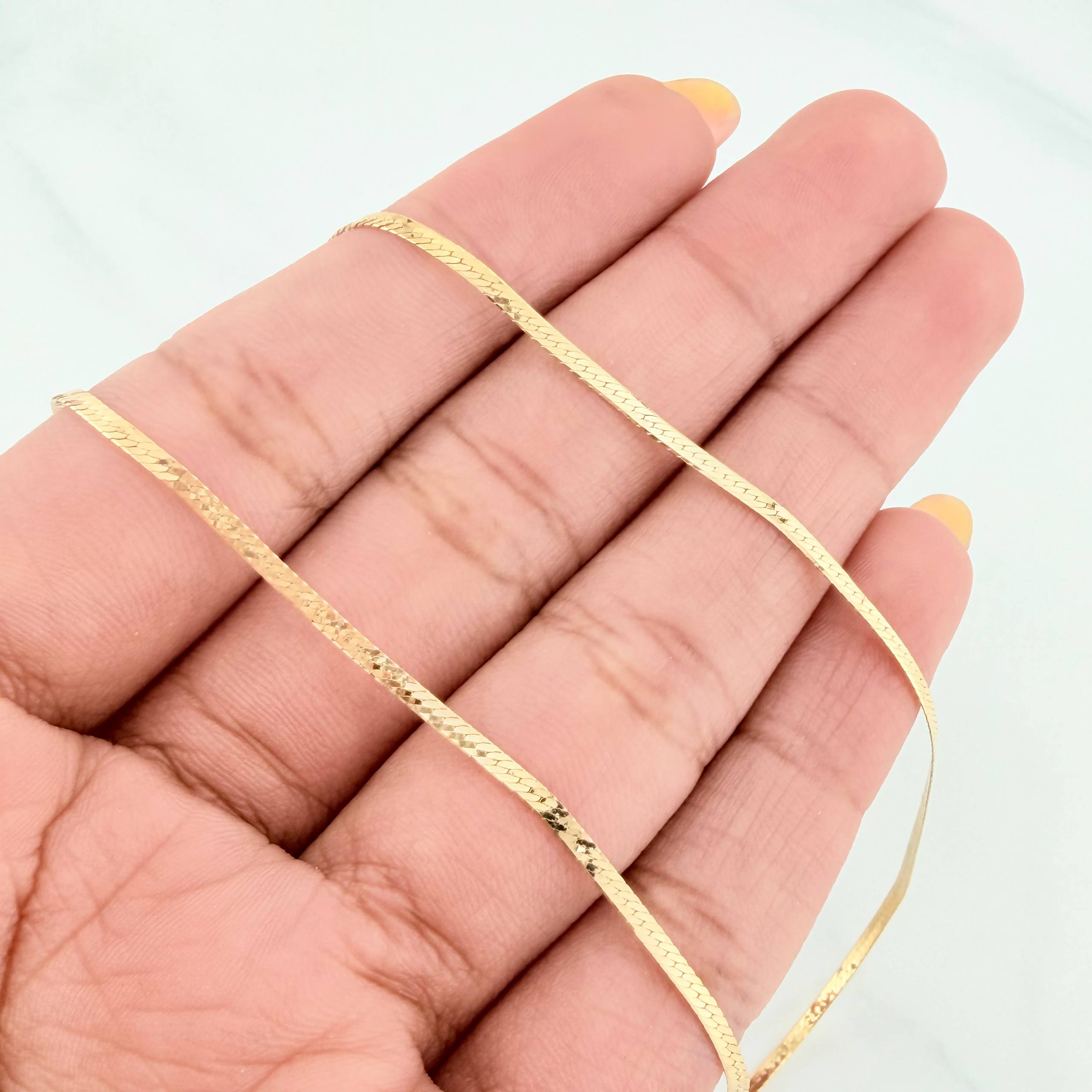 Herringbone Chain 2 g / 15 3/4 in / 1.5 mm 18K Yellow Gold