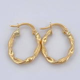 Candongas Asby Ovaladas 1.25gr / 3/4 in / Oro Amarillo 18K %