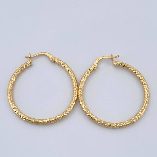 Candongas Kataleya 1.95gr / 1 1/4 in / Oro Amarillo 18K %