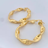 Candongas Amber Ovaladas 7gr / 1 3/4 in / Oro Amarillo 18K %