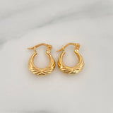Hoop Earrings Tiana 1.2 g / 1/2 in 18K Yellow Gold