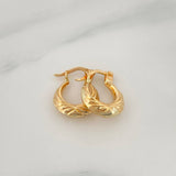 Candongas Tiana 1.15 g / 1/2 in Oro Amarillo 18K