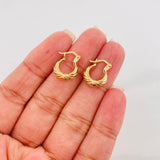 Hoop Earrings Tiana 1.2 g / 1/2 in 18K Yellow Gold