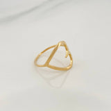 Anillo Corazon 1.35 g / T6 Oro Amarillo 18K