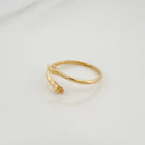 Anillo Abrazo 1.35 g / T6 3/4 Oro Amarillo 18K