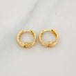 Hoop Earrings Carril 1.1 g / 1/2 in 18K Yellow Gold