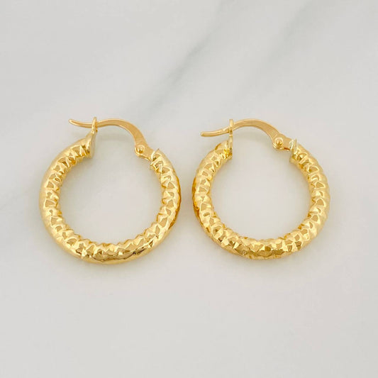 Candongas Majo 2.3 g / 3/4 in Oro Amarillo 18K