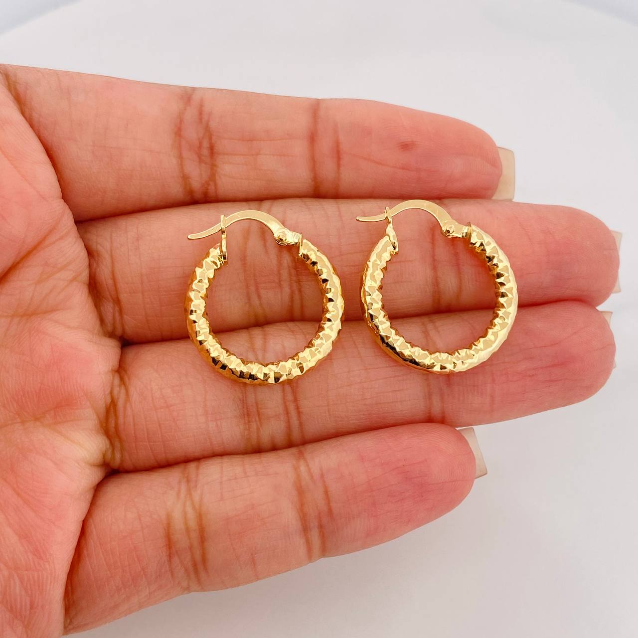 Candongas Majo 2.3 g / 3/4 in Oro Amarillo 18K