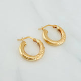 Candongas Adel 1.7 g / 3/4 in Oro Amarillo 18K