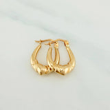 Candongas Bolso Corazon 1.5 g / 3/4 in Oro Amarillo 18K