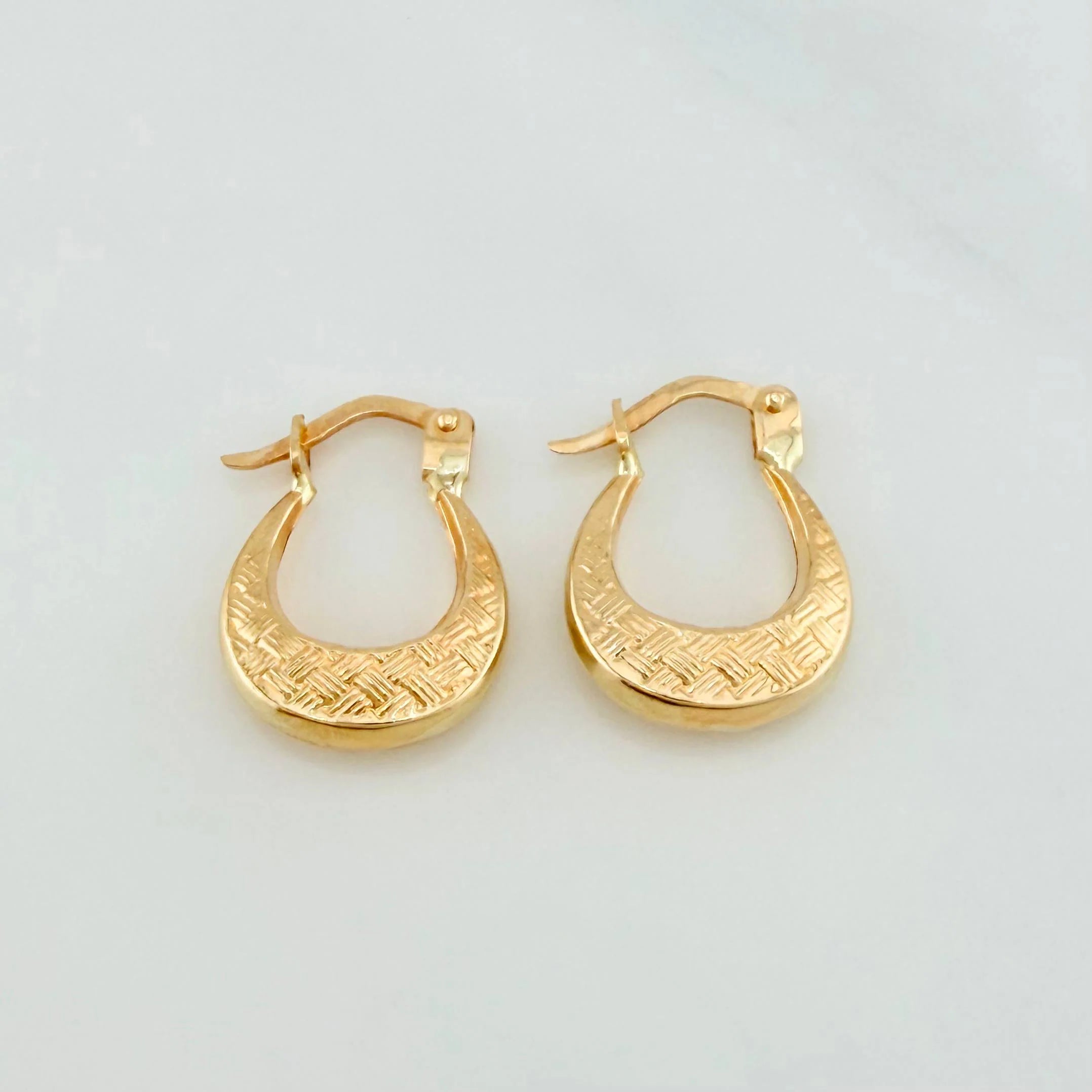 Candongas Bolso 1.2 g / 3/4 in Oro Amarillo 18K