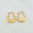 Hoop Earrings Bag 1.2 g / 1/2 in 18K Yellow Gold