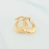 Candongas Bolso 1.2 g / 3/4 in Oro Amarillo 18K