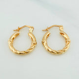 Candongas Fiora 1.45 g / 3/4 in Oro Amarillo 18K