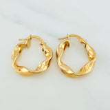 Candongas Asby 2.6 g / 3/4 in Oro Amarillo 18K