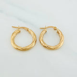 Candongas Mary 2.2 g / 3/4 in Oro Amarillo 18K