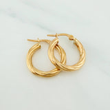 Candongas Mary 2.2 g / 3/4 in Oro Amarillo 18K
