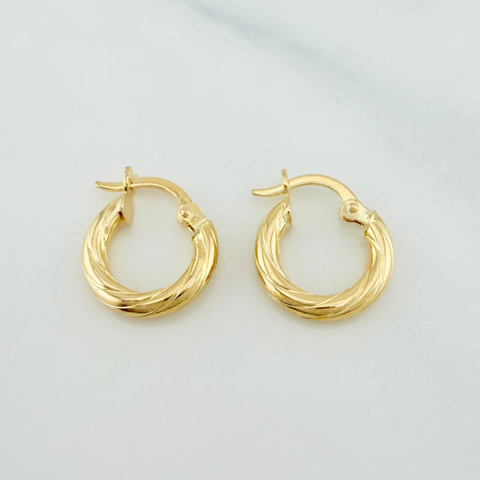 Candongas Mary 1.25 g / 1/2 in Oro Amarillo 18K
