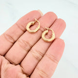 Candongas Lore 1.4 g / 1/2 in Oro Amarillo 18K