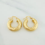 Candongas Rudi 4.05 g / 3/4 in Oro Amarillo 18K