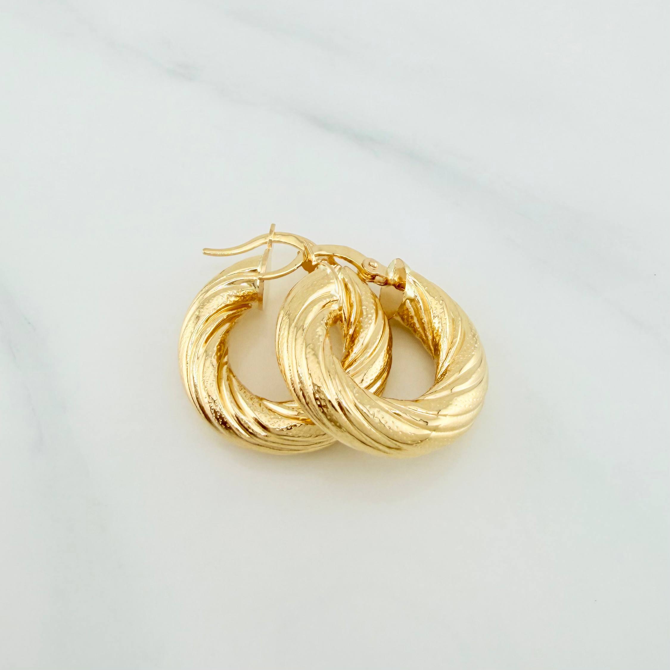 Candongas Rudi 4.05 g / 3/4 in Oro Amarillo 18K