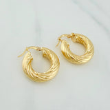Candongas Rudi 4.05 g / 3/4 in Oro Amarillo 18K