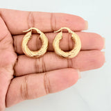 Candongas Rudi 4.05 g / 3/4 in Oro Amarillo 18K