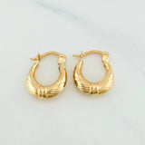 Candongas Bolsa 1.2 g / 1/2 in Oro Amarillo 18K