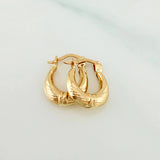 Candongas Bolsa 1.2 g / 1/2 in Oro Amarillo 18K