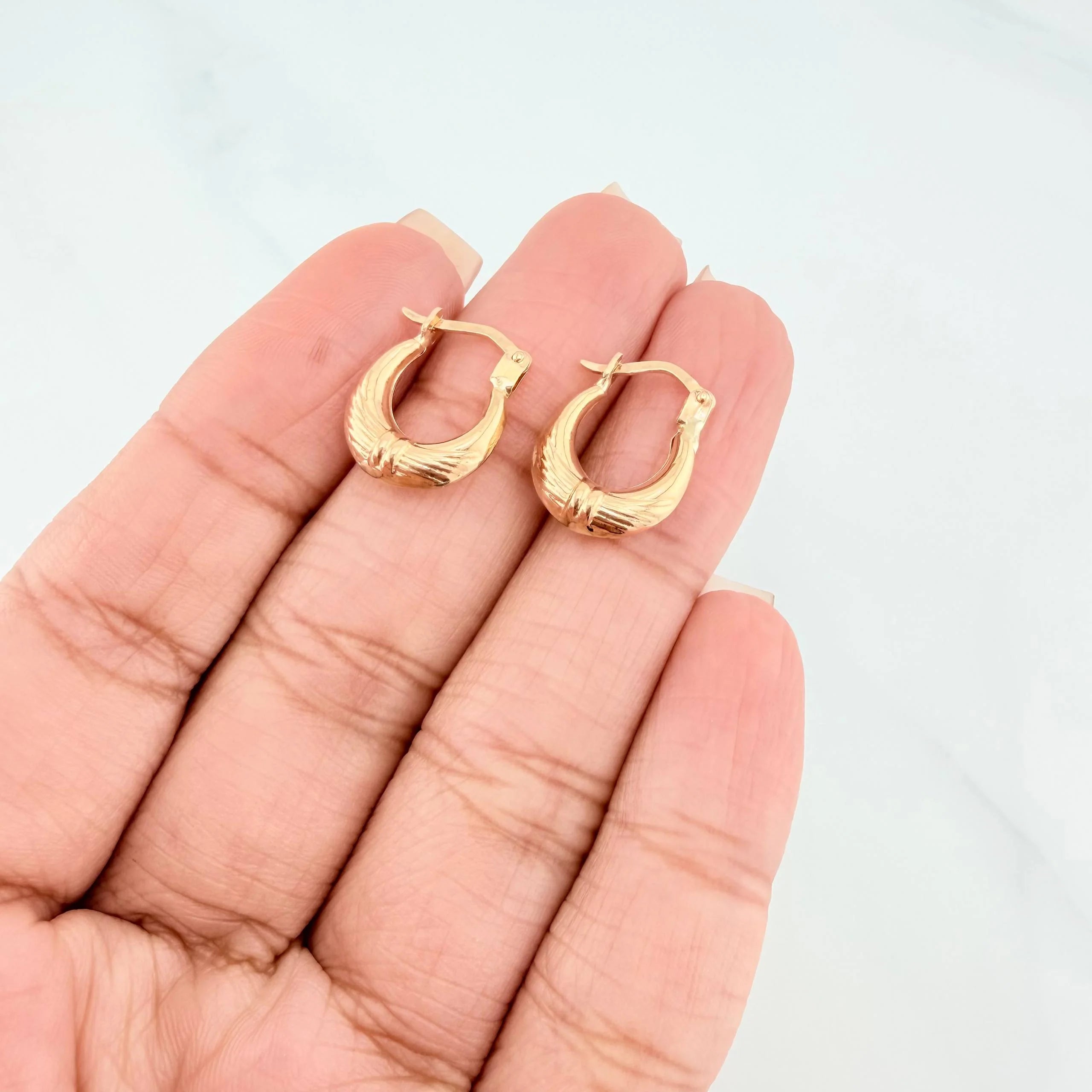 Candongas Bolsa 1.2 g / 1/2 in Oro Amarillo 18K