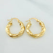 Candongas Kari 2.6 g / 3/4 in Oro Amarillo 18K