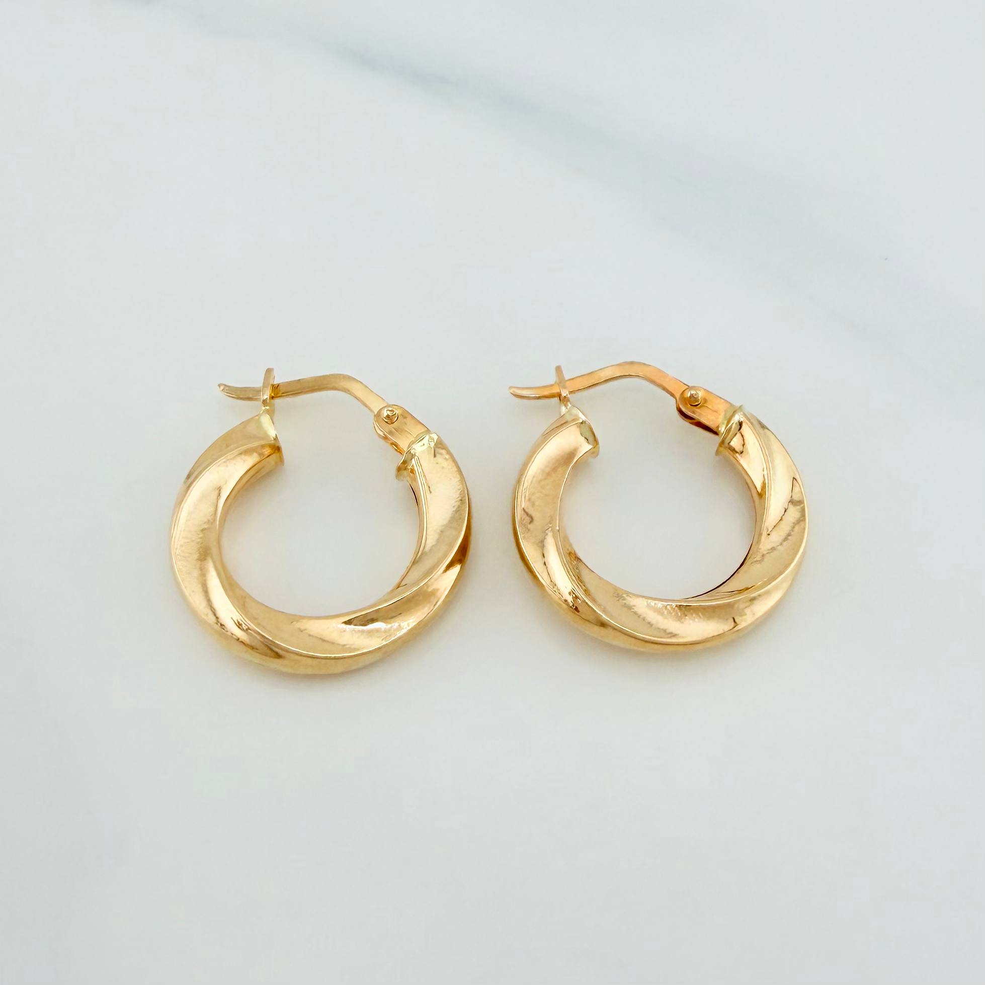 Candongas Martina 1.75 g / 1/2 in Oro Amarillo 18K