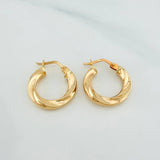 Candongas Martina 1.75 g / 1/2 in Oro Amarillo 18K